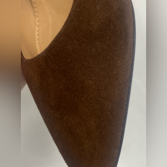 Salvatore Ferragamo Pumps Heel Brown Suede Sz 5 - Picture 15 of 16